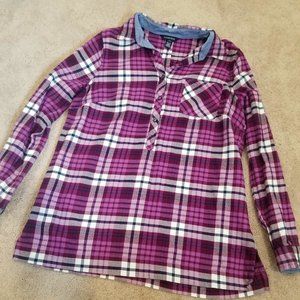 Lands End Flannel Tunic